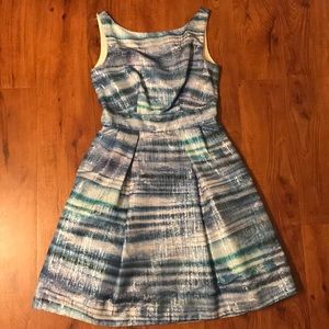 Gorgeous Theia shimmery blue dress